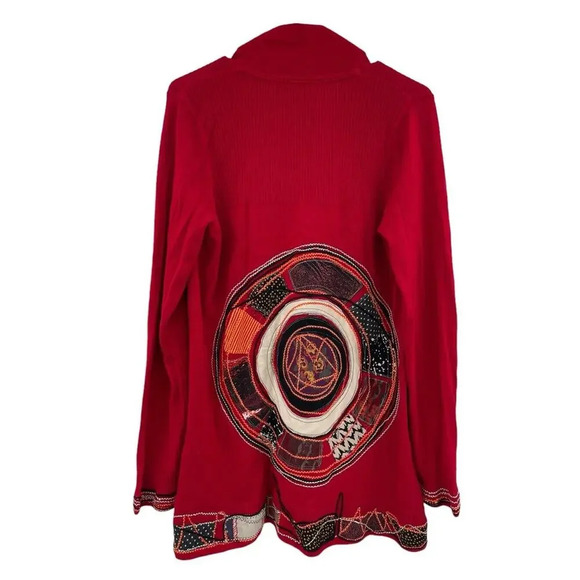 The Collection Debenhams Sweater Embroidered Patch size UK 16 US 12 Cotton Blend - Picture 4 of 11